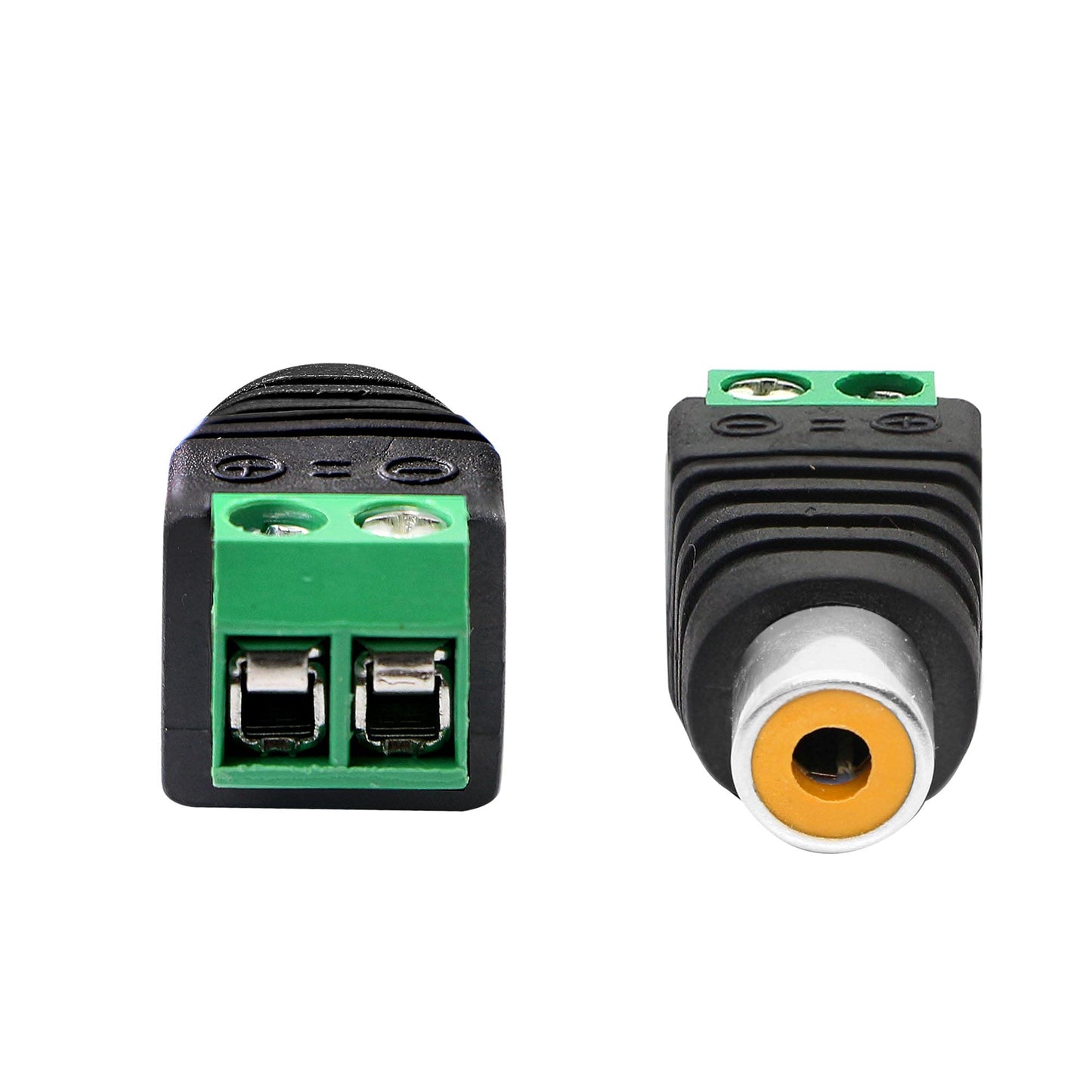 PNGKNYOCN RCA Cable Audio Adapter RCA to AV Screw Terminal Connector?RCA Solderless Adapter Converter Connectors RCA Female Plug Connectors (6-Pack)