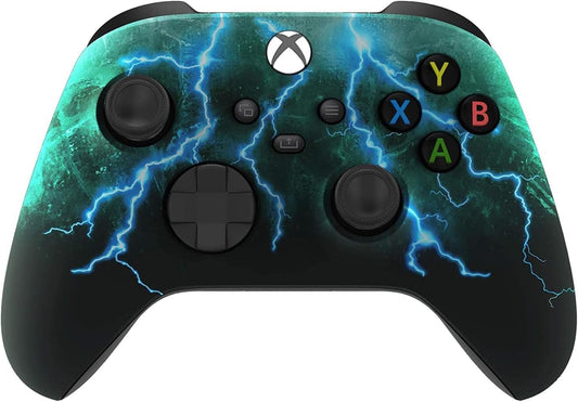 Xbox Series & One Soft Touch Design Custom Gaming Controller for Xbox Series & One -Soft Shell for Comfort Grip X - (Lightning)