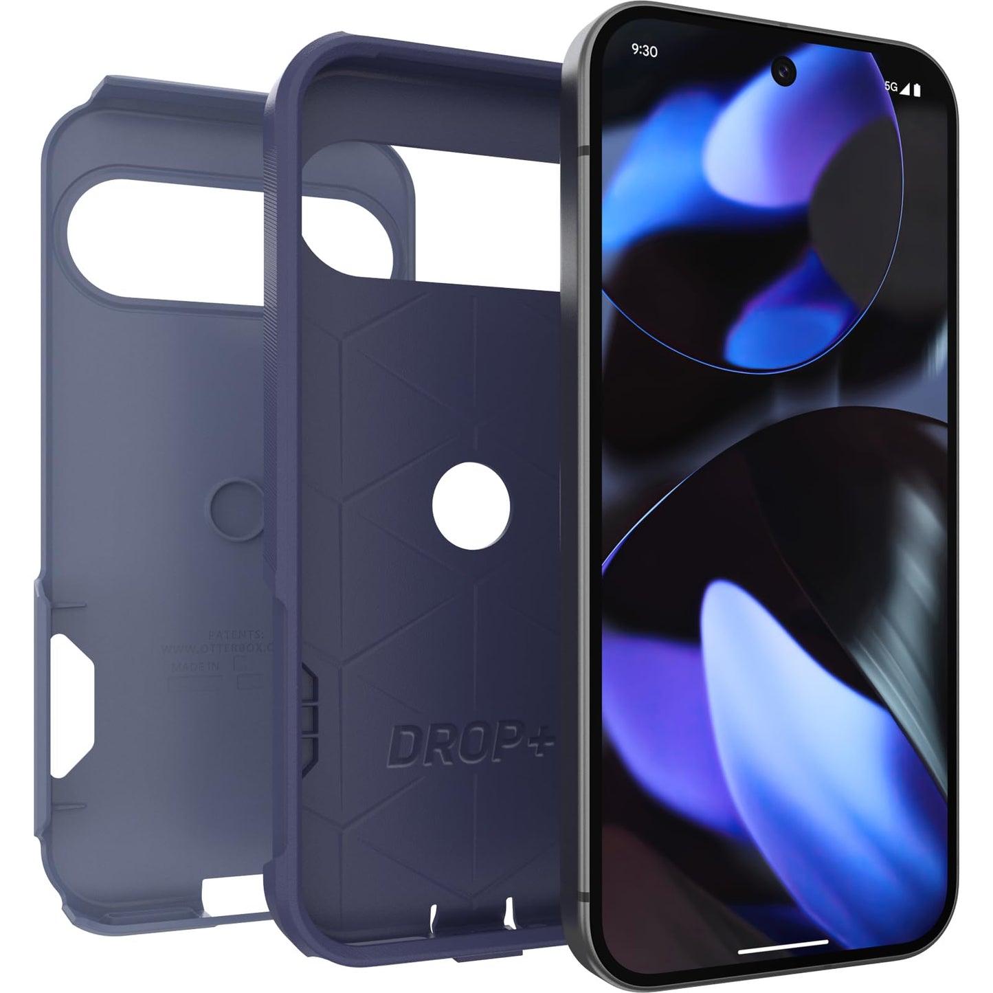 OtterBox Google Pixel 9 & 9 Pro Commuter Series Case - Denver Dusk (Purple), Ultra-Sleek, Wireless Charging Compatible, Raised Edges Protect Camera