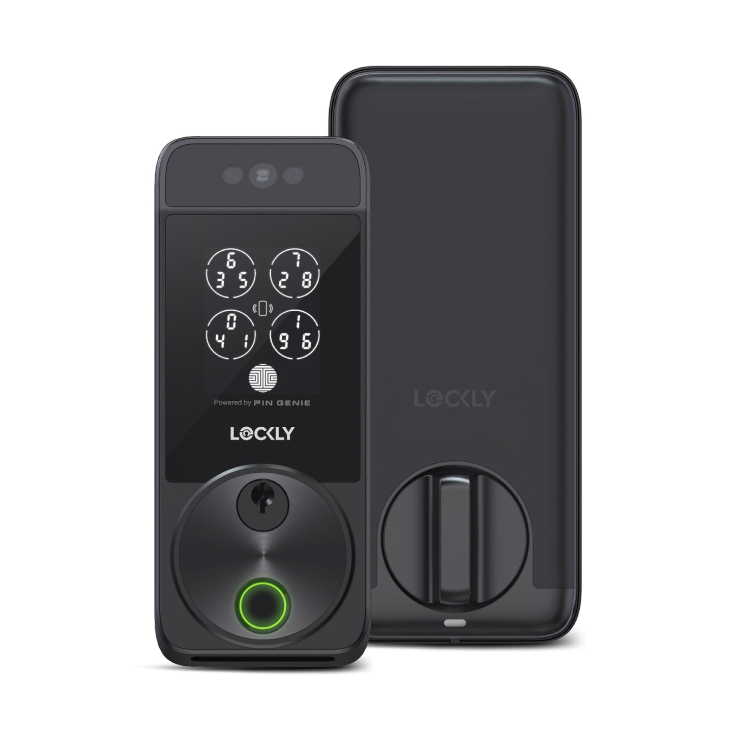 Lockly Visage Zeno Series Smart Lock, Facial Recognition & Fingerprint Keyless Entry Door Lock, Built-in Wi-Fi Deadbolt with Apple Home Key, PIN Genie