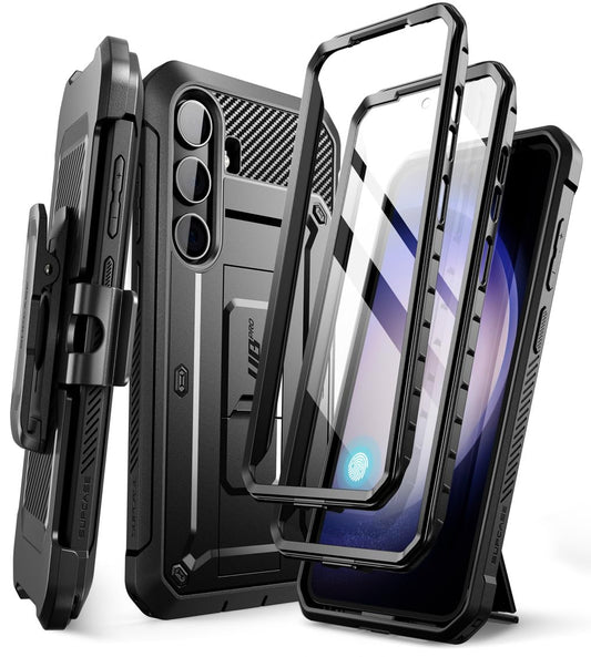 SUPCASE for Samsung Galaxy S24 Plus Case with Stand [2 Front Frames] [Built-in Screen Protector & Belt-Clip] [Military-Grade Protection] Heavy Duty