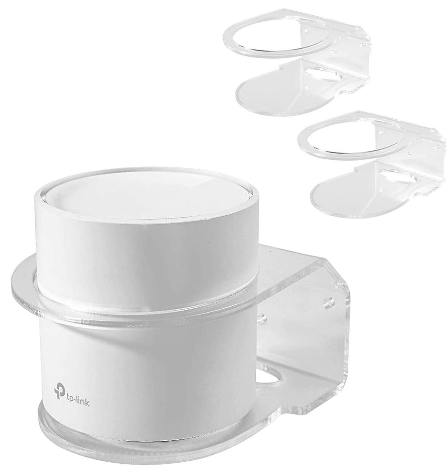VOMENC Wall Mount Holder for TP-Link Deco X20/X55/Pro/X60/X68 WiFi 6 Mesh WiFi (AX1800/AX3000/AX3600) Whole Home WiFi System, Sturdy Easy Moved Space