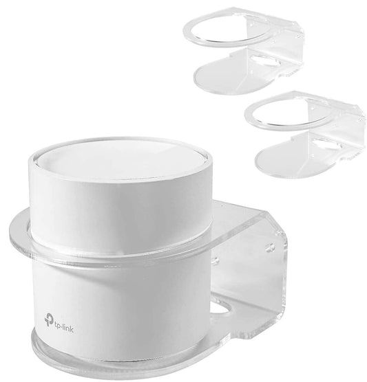 VOMENC Wall Mount Holder for TP-Link Deco X20/X55/Pro/X60/X68 WiFi 6 Mesh WiFi (AX1800/AX3000/AX3600) Whole Home WiFi System, Sturdy Easy Moved Space