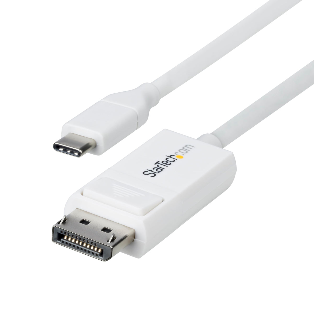 StarTech 6ft USB-C to DisplayPort 1.2 Cable, 4K 60Hz, Bidirectional, White