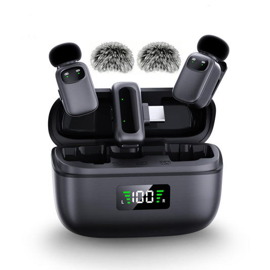 METTOMUS T1 mini Wireless Lavalier Microphone for iPhone/Android/iPad, 3-Level Noise Reduction, 30H Battery Life, AI Voice Changer, Lapel Microphone