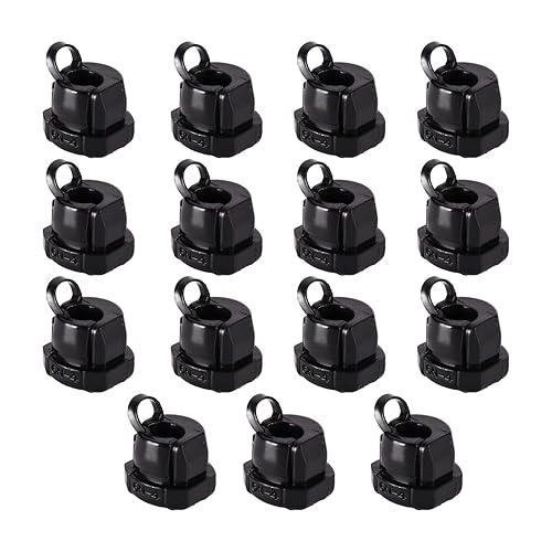 Fielect Round Cable Wire Strain Relief Bush Grommet Round Strain Relief Bushing Electric Cable Protection Cord Buckle 6N-4 15 Pcs