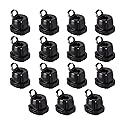 Fielect Round Cable Wire Strain Relief Bush Grommet Round Strain Relief Bushing Electric Cable Protection Cord Buckle 6N-4 15 Pcs