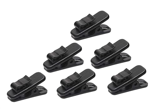 Mini Skater 1 Inch Length Small Earphone Wire Clips Headphone Mount Cable Clothing Clip Earbud Clip to Keep Earphone/Microphone Cord in Place for