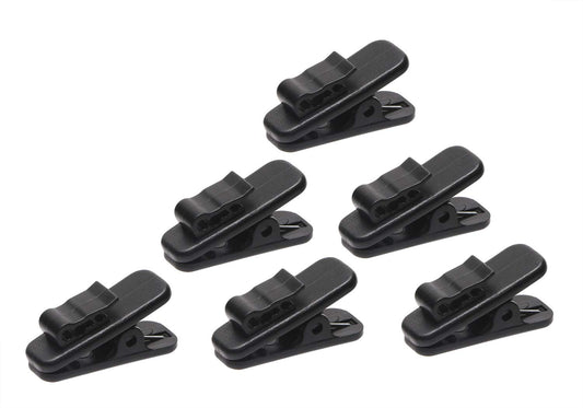 Mini Skater 1 Inch Length Small Earphone Wire Clips Headphone Mount Cable Clothing Clip Earbud Clip to Keep Earphone/Microphone Cord in Place for