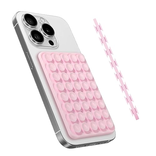 HZZADZXW Silicone Suction Phone Case Mount, Universal Hands-Free Phone Holder Compatible with iPhone & Android, Selfie & TikTok Video Accessory, Fun
