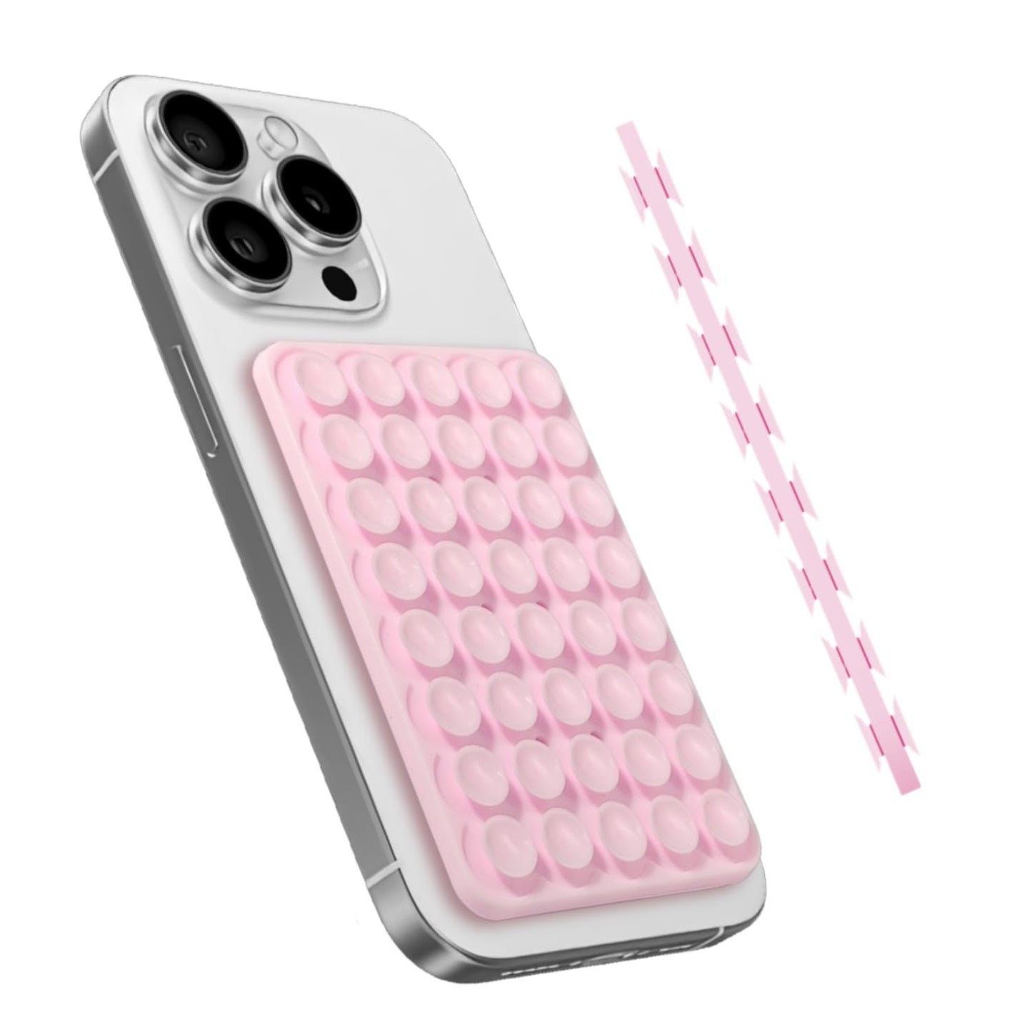 HZZADZXW Silicone Suction Phone Case Mount, Universal Hands-Free Phone Holder Compatible with iPhone & Android, Selfie & TikTok Video Accessory, Fun