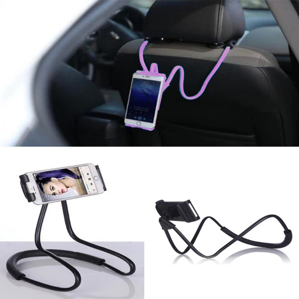 Lazy Cell Phone Holder - Universal Phone Holder to Wear Around Neck Lazy Bracket Free Rotating Smart Mobile Phone Mount Stand
