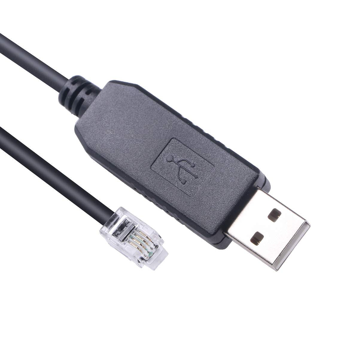 Green-utech USB to RS232 RJ9 4P4C Console Serial Cable for Ioptron Equatorial IEQ30 Pro CubePro Cube-II SkyGuider Pro EMC60 AZ Mount Pro ZEQ25 SmartEQ