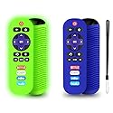 2 Pack Silicone Case for TCL Roku TV RC280 Remote, Protective Universal Replacement Lightweight Shockproof TCL Roku TV Remote Cover with Lanyard