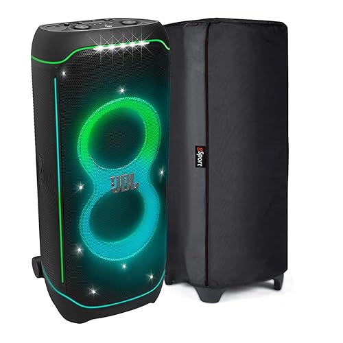 JBL PARTYBOX Ultimate Portable Party Speaker Bundle with gSport Speaker Cover (Black)