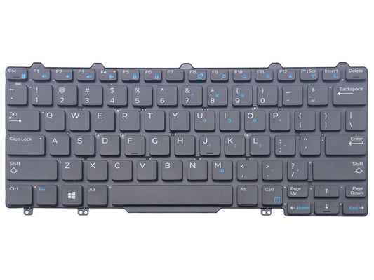 New Laptop Backlit Keyboard Replacement for Dell Latitude E7270/7270 US Layout Black Color no Frame