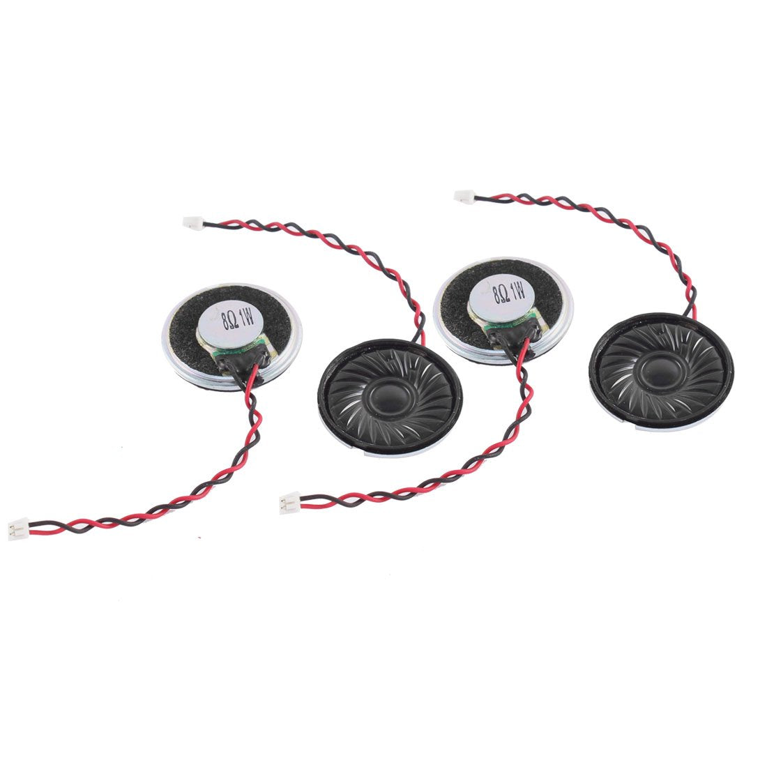 uxcell 4pcs 1W 8 Ohm 2Pin Connector Magnet Speaker Loudspeaker 28mm Dia