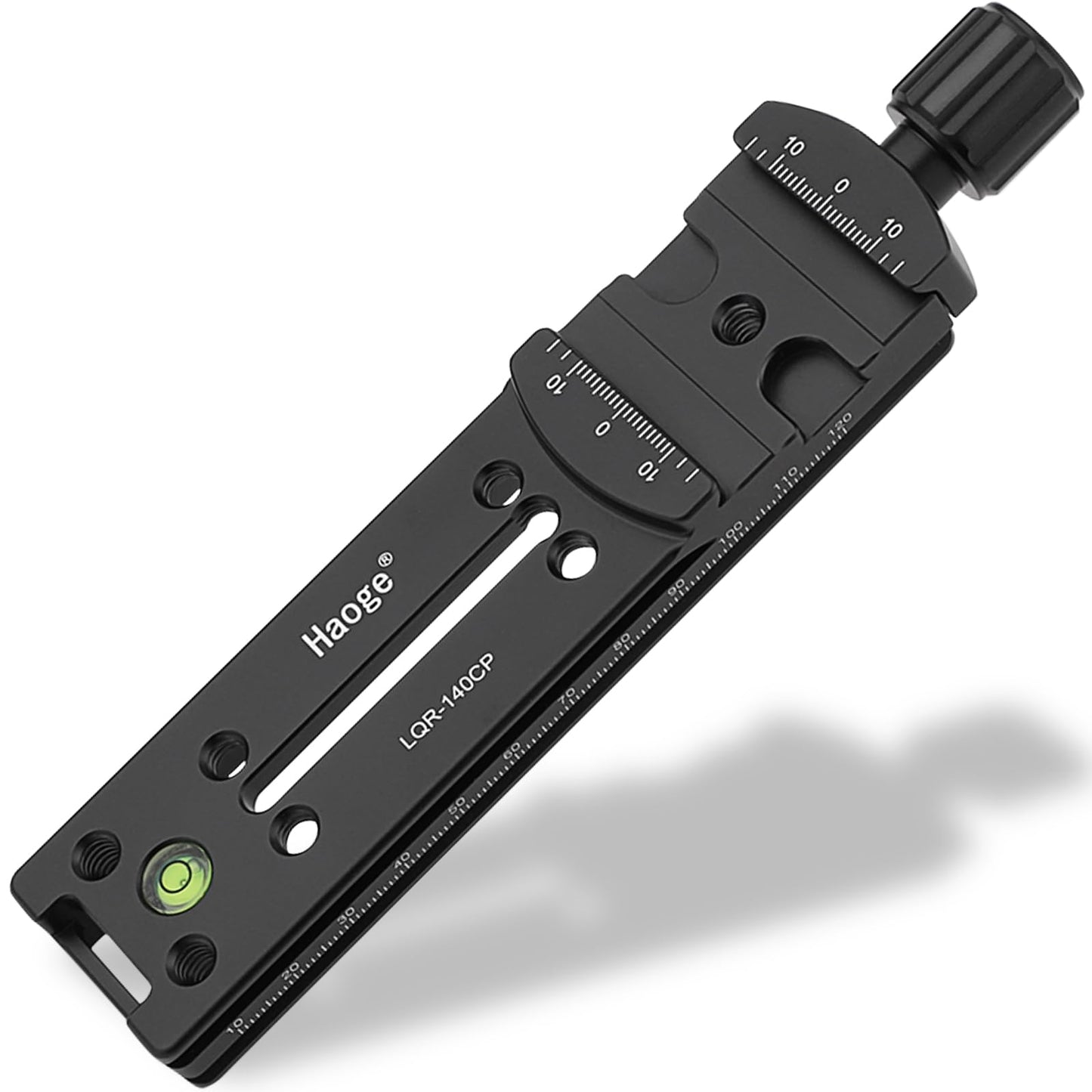 Haoge 140mm Nodal Slide Double Dovetail Focusing Rail Plate with Metal Quick Release Clamp for Camera Panoramic Panorama Close Up Macro Shoot fit Arca