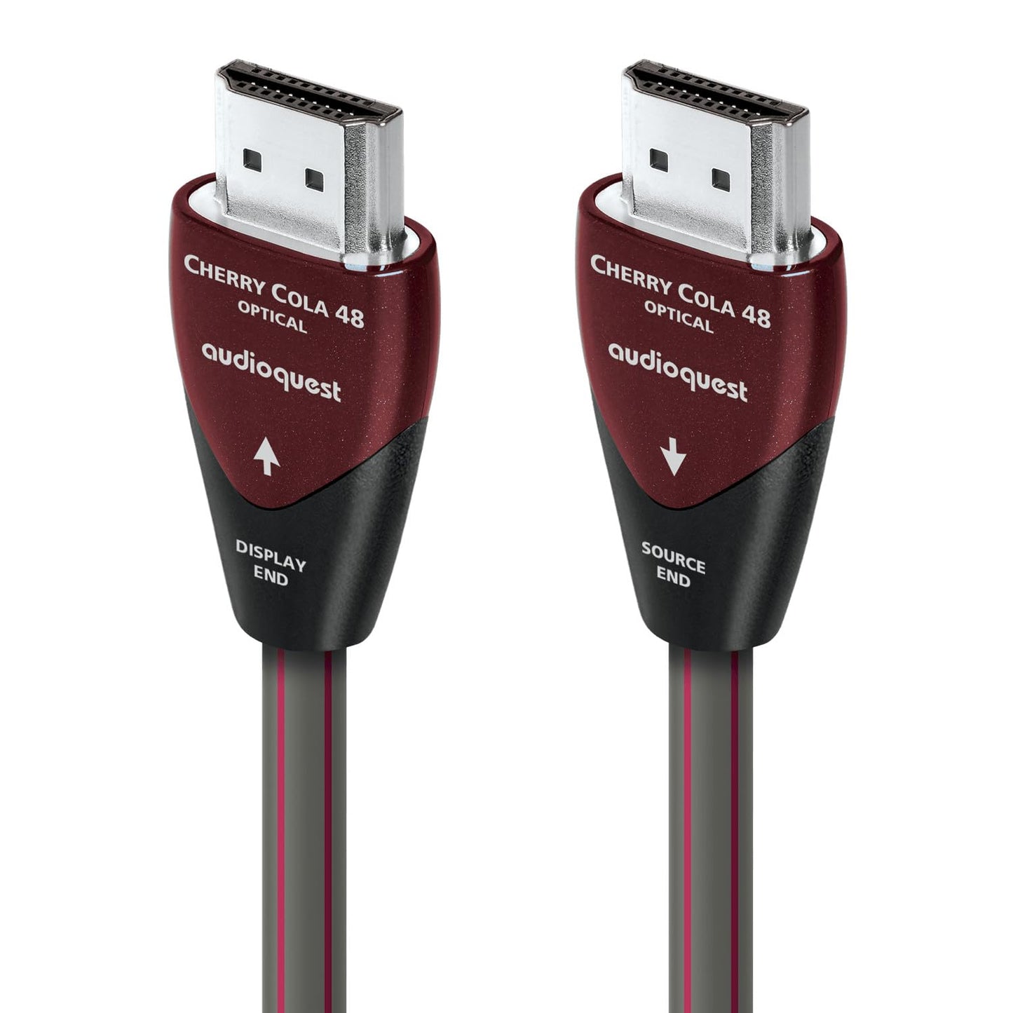 AudioQuest Cherry Cola 48 2.1 HDMI Cable - 4K/8K Ultra HD, in-Wall Rated, High-Speed, 48Gbps, HDR, eARC - 10m