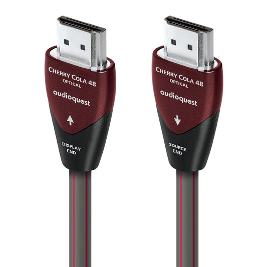 AudioQuest Cherry Cola 48 2.1 HDMI Cable - 4K/8K Ultra HD, in-Wall Rated, High-Speed, 48Gbps, HDR, eARC - 10m