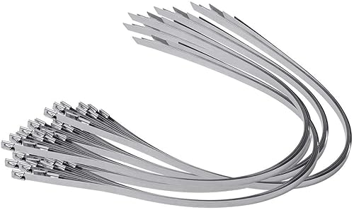 42" Supreme 316 Stainless Steel Cable Zip Ties, 300 lb, (100 Piece)