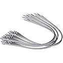 42" Supreme 316 Stainless Steel Cable Zip Ties, 300 lb, (100 Piece)