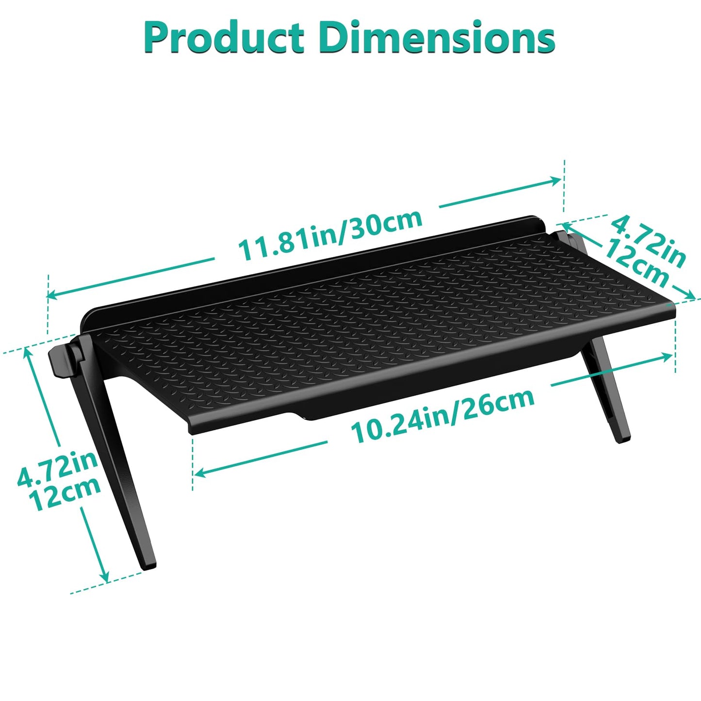 WALI Soundbar Mount, No Drilling TV Top Shelf Fits Most of Sound Bars, Adjustable Sound Bar Holder for Samsung, Sony, LG, Bose, 23.6"x4.7" Floating TV