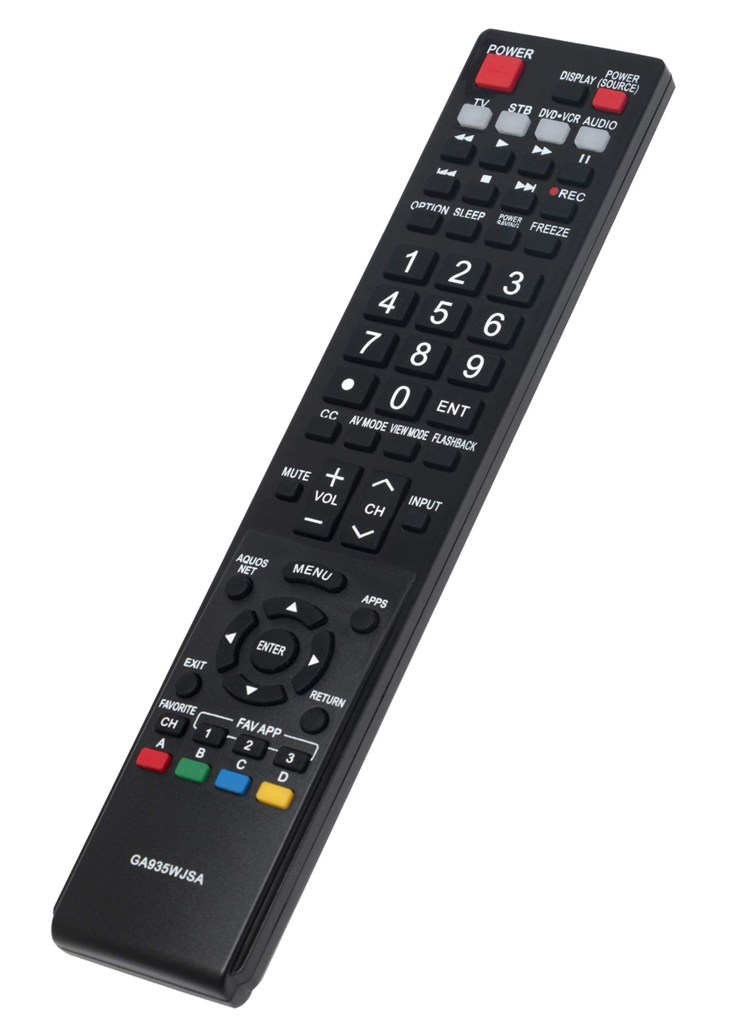 GA935WJSA Replace Remote fit for Sharp AQUOS TV LC40LE830U LC-40LE830U LC40LE830UN LC-40LE830UN LC46LE830 LC46LE830U LC46LE830U LC46LE830UN
