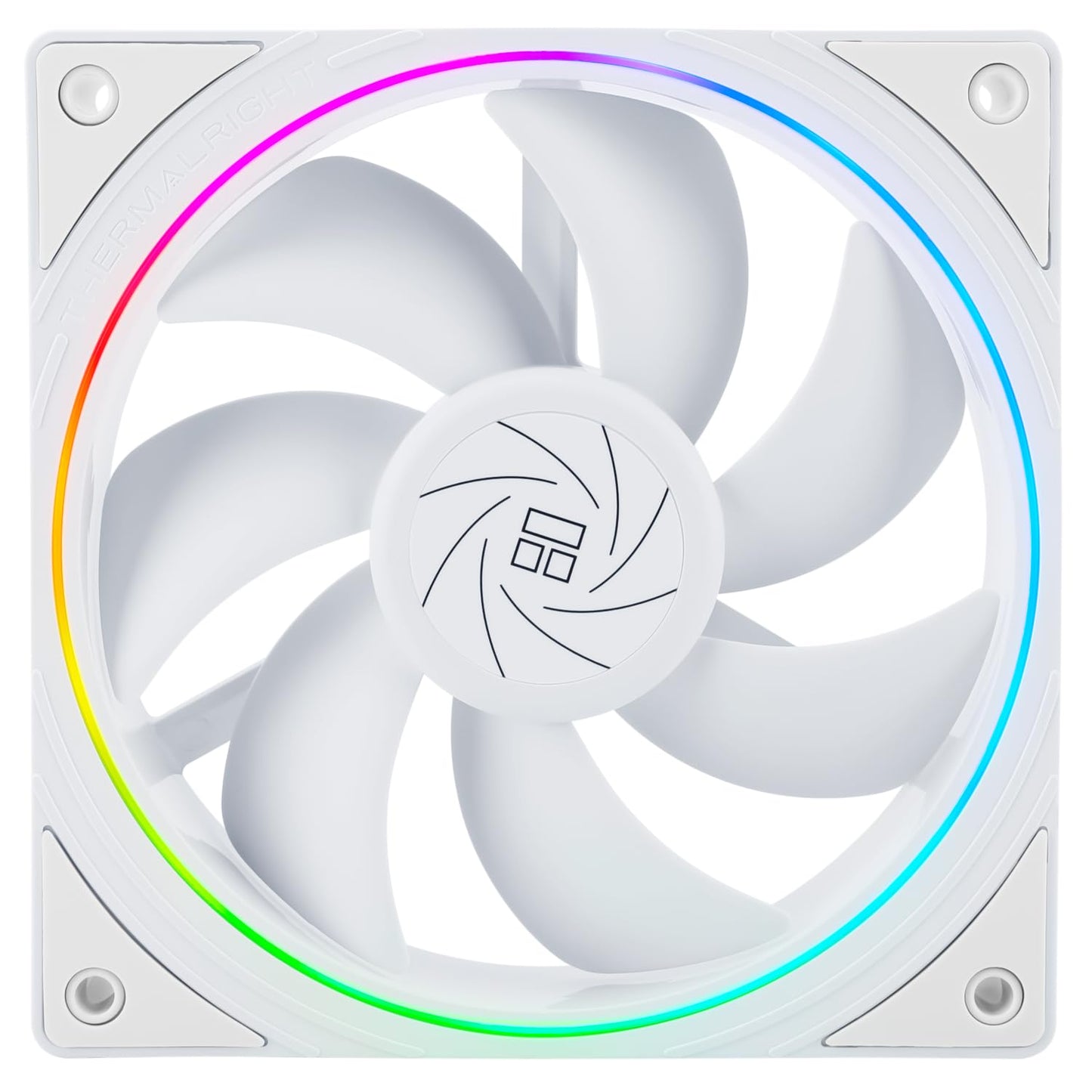 Thermalright TL-S12W CPU Fan 120mm case Cooler Fan, ARGB 5V 3-pin and 4-pin PWM Silent Computer Fan, fine Aperture Light Effect for case CPU Liquid