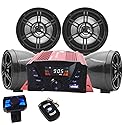 XYC UTV,ATV, Anti-Theft Bluetooth Motor Remote 3.34" Motorcycle Bluetooth Wireless Speaker MP3 Music Player Sound Audio Stereo Amplifier (Black)