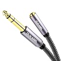 DUKABEL TopSeries 6.35mm (1/4 inch) to 3.5mm (1/8 inch) Headphone Jack Adapter, 1/8 (Female) to 1/4 (Male) Extension Cable, 3.5 to 6.35 Audio Cable