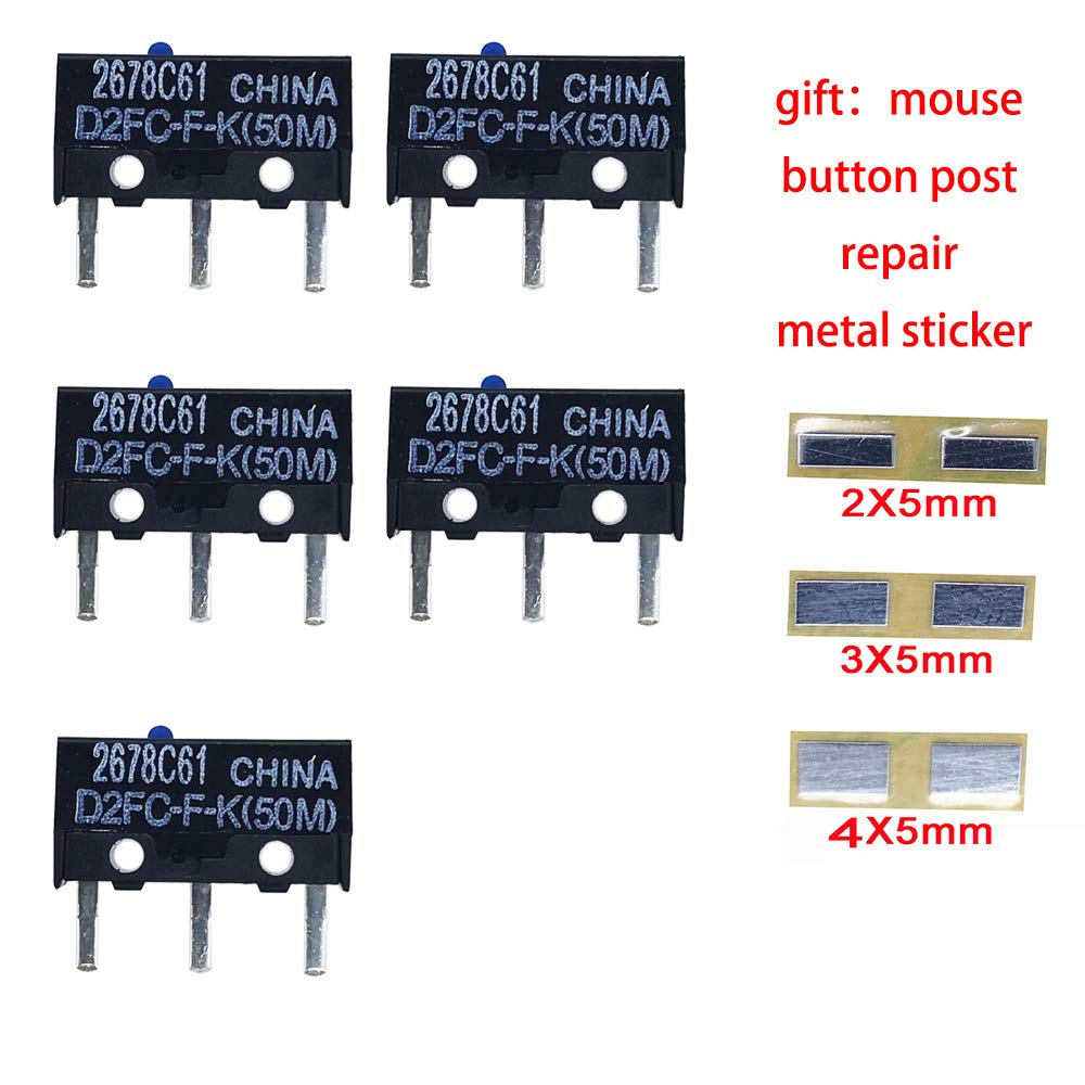 Micro Switch Microswitch Switches (D2FC-F-K(50M)*5pcs)