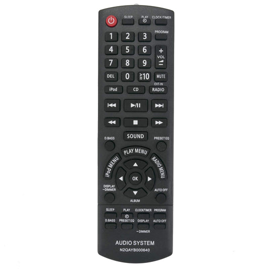 ECONTROLLY New Remote Control N2QAYB000640 for Panasonic Audio System SCHC25 SC-HC25