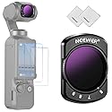NEEWER Variable ND Filter Compatible with DJI Osmo Pocket 3 Creator Combo Accessories, Magnetic ND64-512 6-9 Stops Adjustable Neutral Density Filter