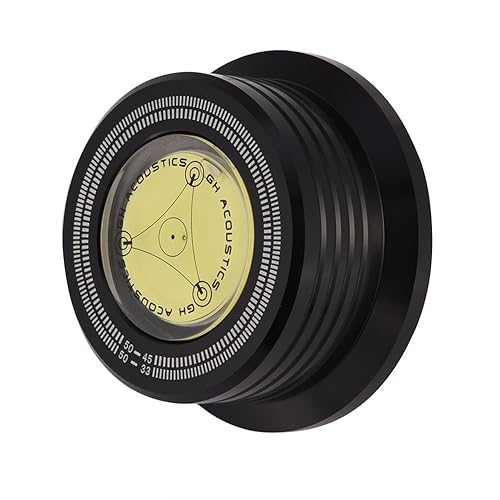 Bewinner 3 in 1 Record Clamp Record Weight Stabilizer 50Hz Turntable Disc Record Stabilizer Clamp with Bubble Level for Record Player, Great Record