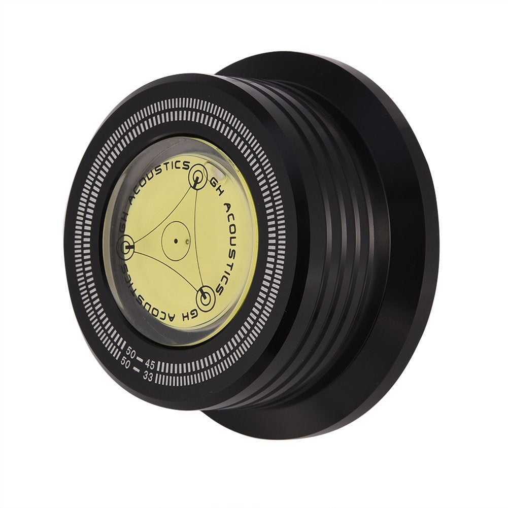 Bewinner 3 in 1 Record Clamp Record Weight Stabilizer 50Hz Turntable Disc Record Stabilizer Clamp with Bubble Level for Record Player, Great Record