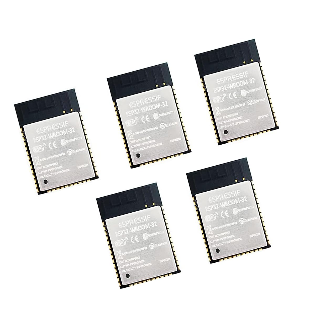 Lubeby Smart ESP-WROOM-32 Dual Core WLAN ESP-32 Bluetooth and WiFi Low Power Module 4M Flash X 5 PCS