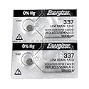 Energizer 337 SR416SW Button Cell Silver Oxide Watch Battery Pack of 2 Batteries