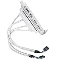 Motherboard 4 Ports USB 2.0 Hubs Expansion Rear Panel Header Bracket USB Hub Connector Cable Adapter
