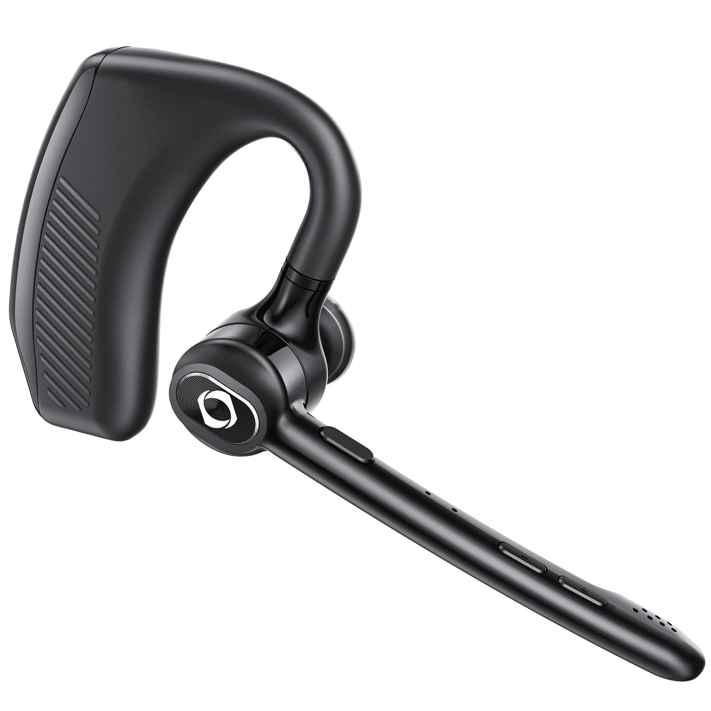 Wireless Headset Bluetooth Earpiece with Dual Noise Canceling Microphone Hands Free Headphones Single Ear Earphone Over Ear Earbud for iPhone Samsung