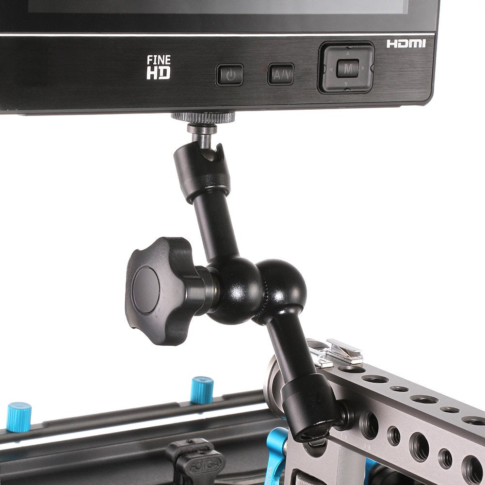 Fotga 7" Friction Articulating Magic Arm for DSLR Camera Hot Shoe Monitor LED Light