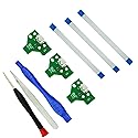 CTHTBZ 3PCS JDS-011 Assembly Replacement Charging Port for PS4, Charger Socket Board Connector Module for PlayStation PS4 Controller,Screwdriver, Flex