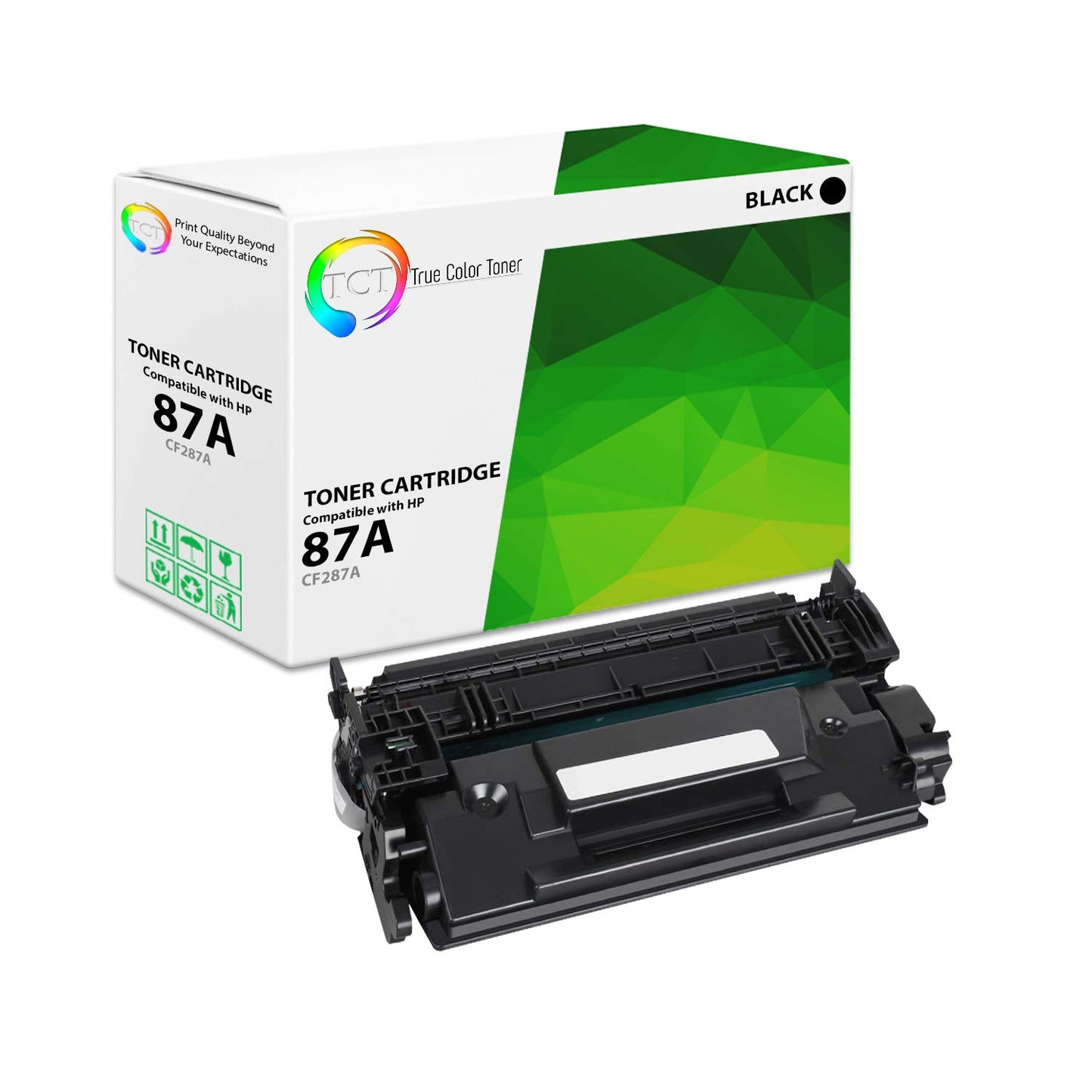 TCT 87A Toner Cartridge - Compatible Replacement for HP 87A CF287A Black Works with HP LaserJet Enterprise M506 M506N M506X M506DN, MFP M527 Printers