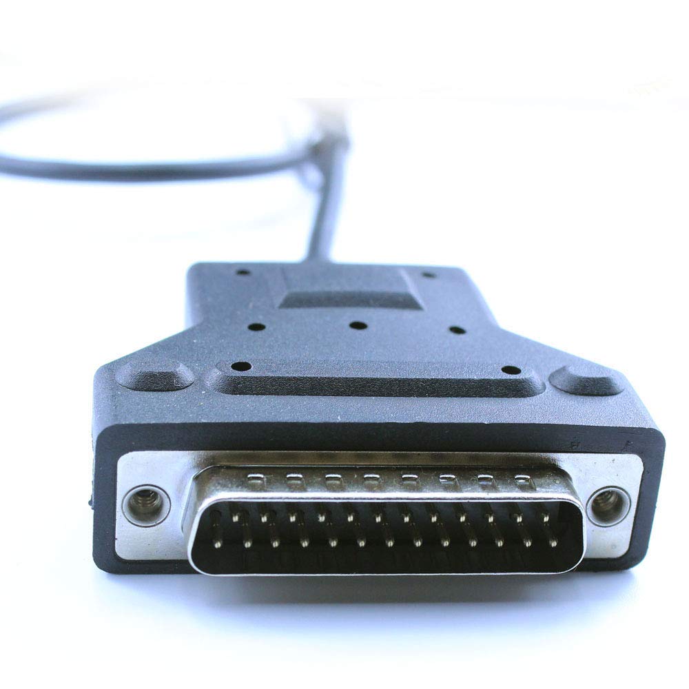 Washinglee USB Programming Cable for Fanuc CNC DNC, USB to DB25 Male Console Cable for Fanuc, Built in FTDI Chip (6FT/1.8M)
