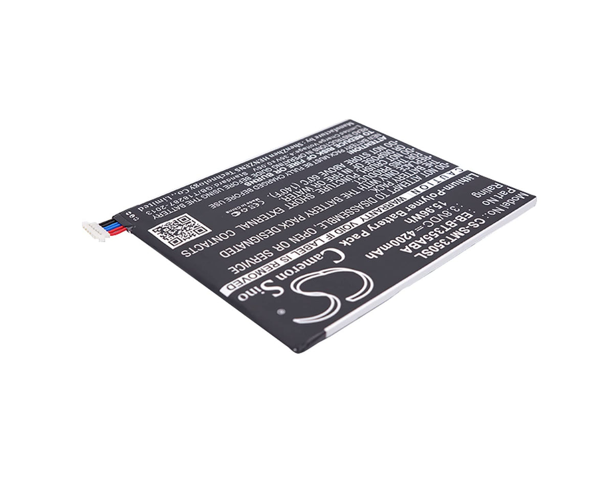 Cameron Sino Battery for Samsung Galaxy Tab A 8.0, Galaxy Tab A 8.0 SM-T350, SM-P350, SM-T350 PN:Samsung EB-BT355ABA 4200mAh