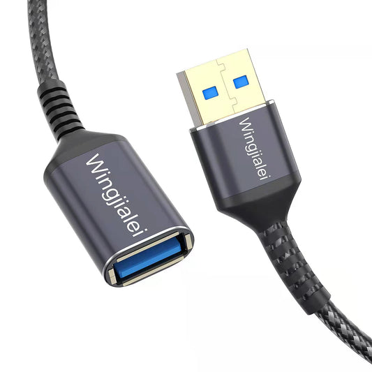 Wingjialei USB 3.0 Extension Cable 2FT Type A Male to Female USB Extension Cord Multiple Port USB Cable Compatible with Printer Keyboard Flash Drive