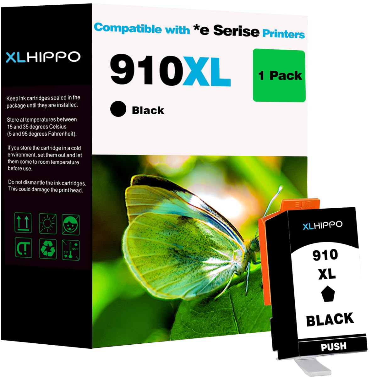 Ink 910 XL Black Replacement for HP910 HP 910XL Black Ink Cartridge for OfficeJet Pro 8025e 8028e 8035e 8025 8020 e, for OfficeJet 8015e 8022e 8018