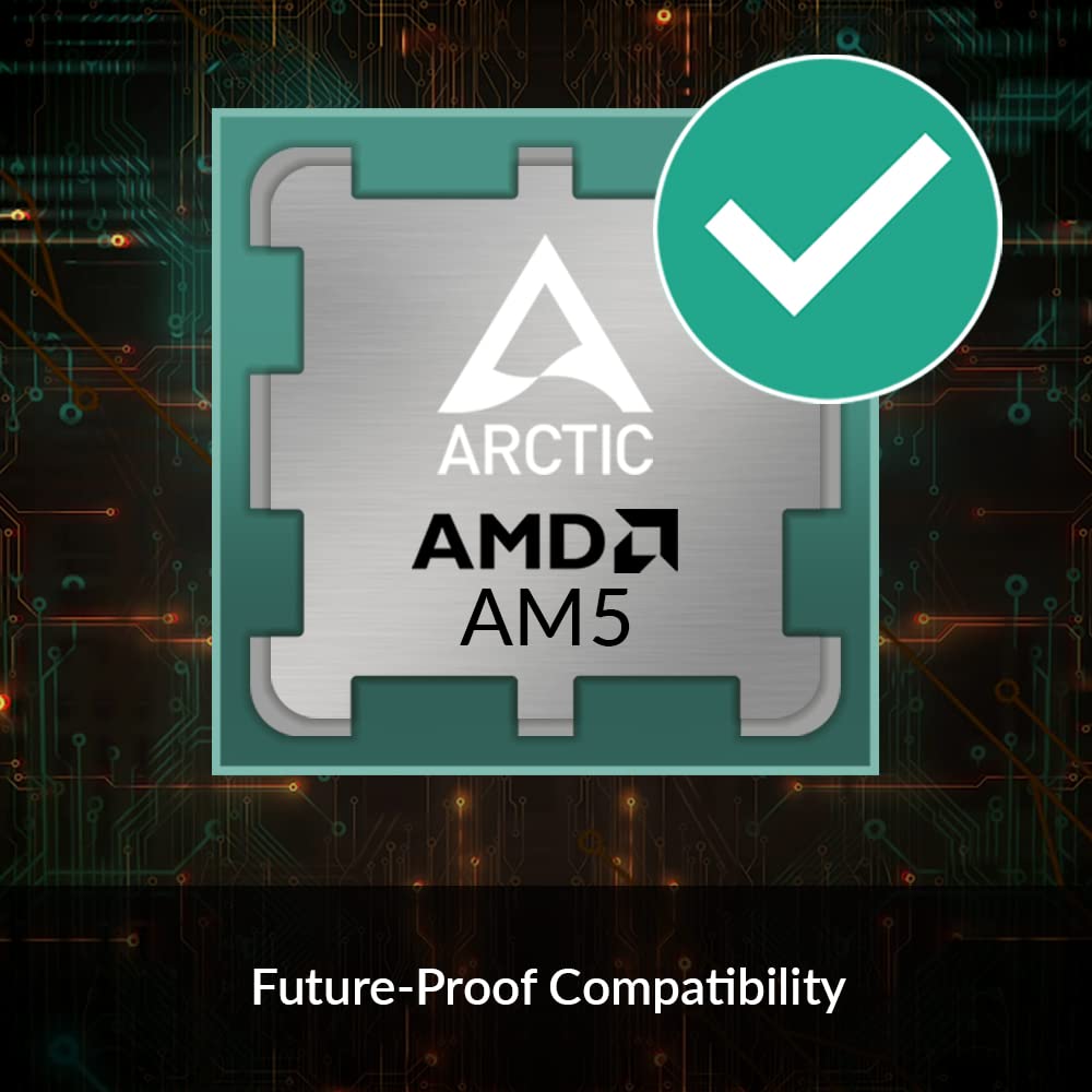 ARCTIC Freezer A35 RGB - Single Tower CPU Cooler with RGB, AMD Specific, Pressure Optimized 120 mm P-Fan, 200-1700 RPM, 4 Heat Pipes, incl. MX-5