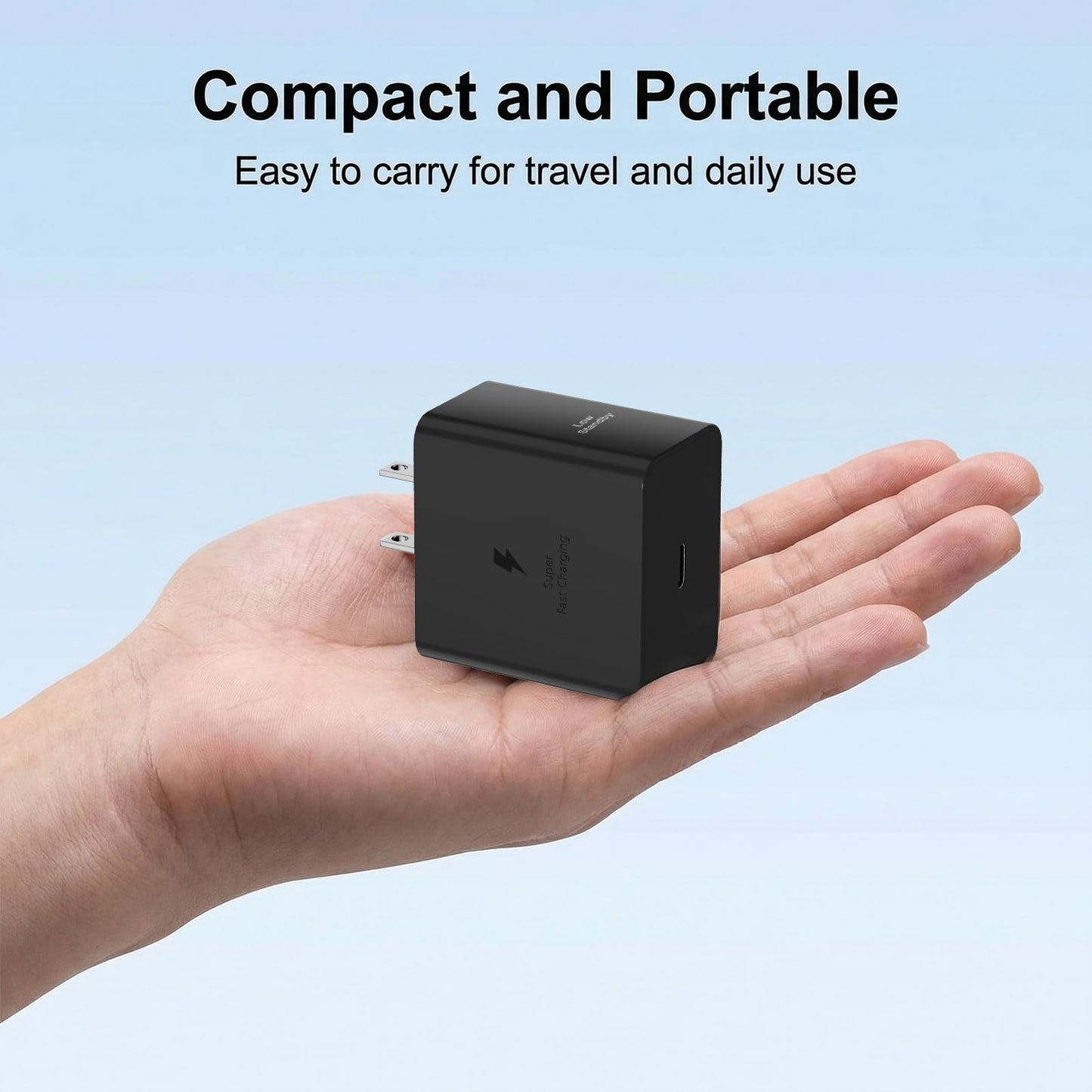60W USB C Fast Charging Block Type C Wall Plug Charging Brick & 10ft C Cable for Galaxy S26 S25 Ultra/S25/S25+/S24 Ultra/S24/S24+/S23/S23 Ultra/S23