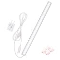Under Cabinet Light, 12 Inch Plug in LED Closet Light with Memory Function, Cold White 6000K, Super Slim Dimmable Workbench,Under Counter Lights